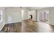 Bright living area with wood floors, recessed lighting, and vaulted ceilings at 3260 Russell St, Hapeville, GA 30354