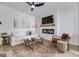 Cozy living room features a fireplace, TV, and stylish furniture, creating a relaxing and inviting atmosphere at 123 Meadowview Dr # 15, Temple, GA 30179