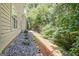 Landscaped backyard with decorative stones at 204 Eleanor Court, Stockbridge, GA 30281