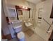 Bathroom featuring a stand-up shower and vanity with a mirror at 213 Whipporwill Way, Riverdale, GA 30274