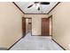 Bedroom with grey carpet and two door ways at 80 David Rd, Hampton, GA 30228