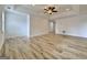Spacious basement features tile flooring, recessed lighting, and neutral paint at 6765 Crofton Dr, Alpharetta, GA 30005