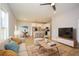 Comfortable living space with modern décor, seamlessly blending the living room with the kitchen at 192 Pecan Dr, Canton, GA 30114