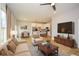 Cozy living space featuring an open layout with kitchen, dining, and comfortable seating areas at 192 Pecan Dr, Canton, GA 30114