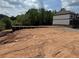 New construction site showing foundation work in progress on a spacious lot surrounded by lush trees at 2257 Buford Dam Rd, Buford, GA 30518
