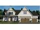 Rendering of a charming home featuring a two-car garage, inviting entryway and classic design elements at 2257 Buford Dam Rd, Buford, GA 30518