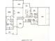 Detailed main level floor plan showcasing the layout of the house, rooms, and three-car garage at 76 Telfair Ct, Acworth, GA 30101