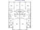 Second floor plan of a duplex, highlighting bedrooms, bathrooms, and closet spaces at 3136-A Brownstone Se Ln, Atlanta, GA 30354