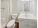 Clean bathroom featuring a toilet, and a vanity with a sink at 125 Enterprise Dr, Temple, GA 30179