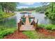 Dock access to the lake that provides access to deep water, ideal for boating, swimming, and enjoying lake activities at 6219 Woodlake Dr, Buford, GA 30518