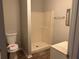 Bathroom with shower stall and updated vanity at 46 Leland Sw Dr, Mableton, GA 30126