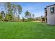 Expansive backyard featuring lush green grass and mature trees, offering privacy and space at 225 River Valley Lot 5 Ct, Atlanta, GA 30328