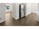Eat-in kitchen with stainless steel refrigerator at 225 Woodfield Ct, Mcdonough, GA 30253