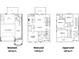 Detailed floor plan showcasing the layout of the basement, main level, and upper level at 522 Pierce Nw Ave, Atlanta, GA 30318