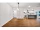 Open layout blends the dining area with the kitchen, island, and modern finishes at 522 Pierce Nw Ave, Atlanta, GA 30318