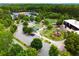 Aerial view of the neighborhood park featuring playground, athletic field, and parking area at 1655 Arrowhead Ne Trl, Atlanta, GA 30345