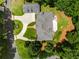Aerial view showing the expansive estate, driveway, and manicured landscaping at 1655 Arrowhead Ne Trl, Atlanta, GA 30345