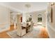 Formal dining room with hardwood floors and neutral decor at 1655 Arrowhead Ne Trl, Atlanta, GA 30345