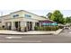 Exterior of Taziki's Mediterranean Cafe with outdoor seating and clear signage at 1655 Arrowhead Ne Trl, Atlanta, GA 30345
