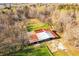 Large barn with rusty metal roof, offering ample storage at 450 Pat Rich Dr, Canton, GA 30115