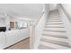 Bright staircase leading up from the open-concept living area at 3317 Stillwood Ln, Hapeville, GA 30354