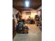 Unfinished basement with storage and exposed ceiling beams at 358 Gold Mine Rd, Dallas, GA 30157