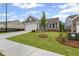 Attractive home featuring a manicured lawn, grey siding, and a two-car garage at 128 Laurel Farms Ln, Dallas, GA 30157