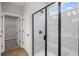 Modern shower with glass enclosure and sleek fixtures at 128 Laurel Farms Ln, Dallas, GA 30157