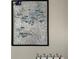 Framed map showing local lakes and trails at 7 Yachting Way, Acworth, GA 30102