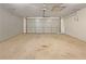 Empty two car garage with automatic garage door at 402 Lafayette St, Dallas, GA 30157
