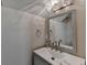 Small bathroom with vanity, mirror, and updated fixtures at 385 Ralph Mcgill Ne Blvd # Q, Atlanta, GA 30312