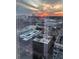 Stunning sunset aerial view of the city skyline from a luxury high-rise building at 45 Ivan Allen Jr Nw Blvd # 2705, Atlanta, GA 30308