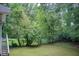 Large backyard surrounded by trees at 1902 Canterbury St, Decatur, GA 30032