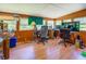 Bright home office space with wood paneling and ample natural light at 500 Cochran Rd, Covington, GA 30014