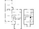 Detailed first and second floor plan showing layout of rooms with dimensions at 6 Dover Trl, Peachtree City, GA 30269