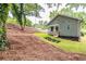 Backyard features a small lawn, hillside of pine straw and the home's exterior at 63 Holly Nw Rd, Atlanta, GA 30314