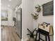 Modern kitchen with stainless steel appliances and granite countertops at 565 Abbott Se Ct, Atlanta, GA 30354