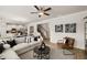 Inviting living area with an open floor plan connected to the kitchen and stairs at 565 Abbott Se Ct, Atlanta, GA 30354
