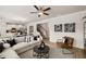 Bright and airy living room with views into the kitchen and staircase at 565 Abbott Se Ct, Atlanta, GA 30354