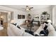 Open living room showcasing a sectional sofa, coffee table, and built-in shelving at 565 Abbott Se Ct, Atlanta, GA 30354