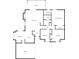 Detailed floor plan showcasing the layout with living room, kitchen, bedrooms, bathrooms and sunroom at 5432 Post Road Pass, Stone Mountain, GA 30088