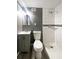 Modern bathroom with white subway tile shower and updated vanity at 2492 Brentwood Ct, Decatur, GA 30032