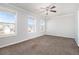 Spacious bedroom with carpet and ceiling fan at 4010 Village Run Dr, Mcdonough, GA 30252