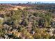 Aerial view of a neighborhood with city skyline in the background at 2493 Oldfield Nw Rd, Atlanta, GA 30327