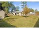 Large backyard with shed and mature trees at 158 Ashwood Ct, Riverdale, GA 30274