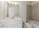 Bright bathroom featuring white vanity, modern fixtures, and tiled shower/tub combo at 4455 Ryker Rd, Cumming, GA 30041