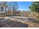 In ground pool with pool cover in backyard at 201 Vistawood Ln, Marietta, GA 30066