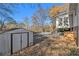 White shed and view of the pool area at 201 Vistawood Ln, Marietta, GA 30066