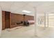 Finished basement with a fireplace, kitchenette, and carpet at 201 Vistawood Ln, Marietta, GA 30066
