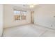 Spacious bedroom with ceiling fan, carpet and window at 201 Vistawood Ln, Marietta, GA 30066